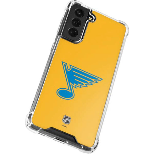 NHL St. Louis Blues Solid Background Galaxy S21 FE Clear Case